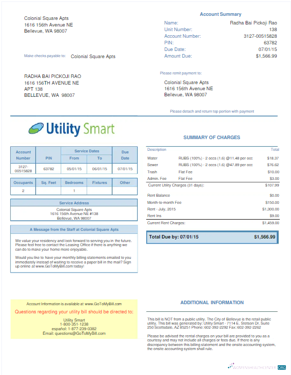 download download UNITED KINGDOM UTILITY SMART utility bill Word and PDF template PDF template PDF template